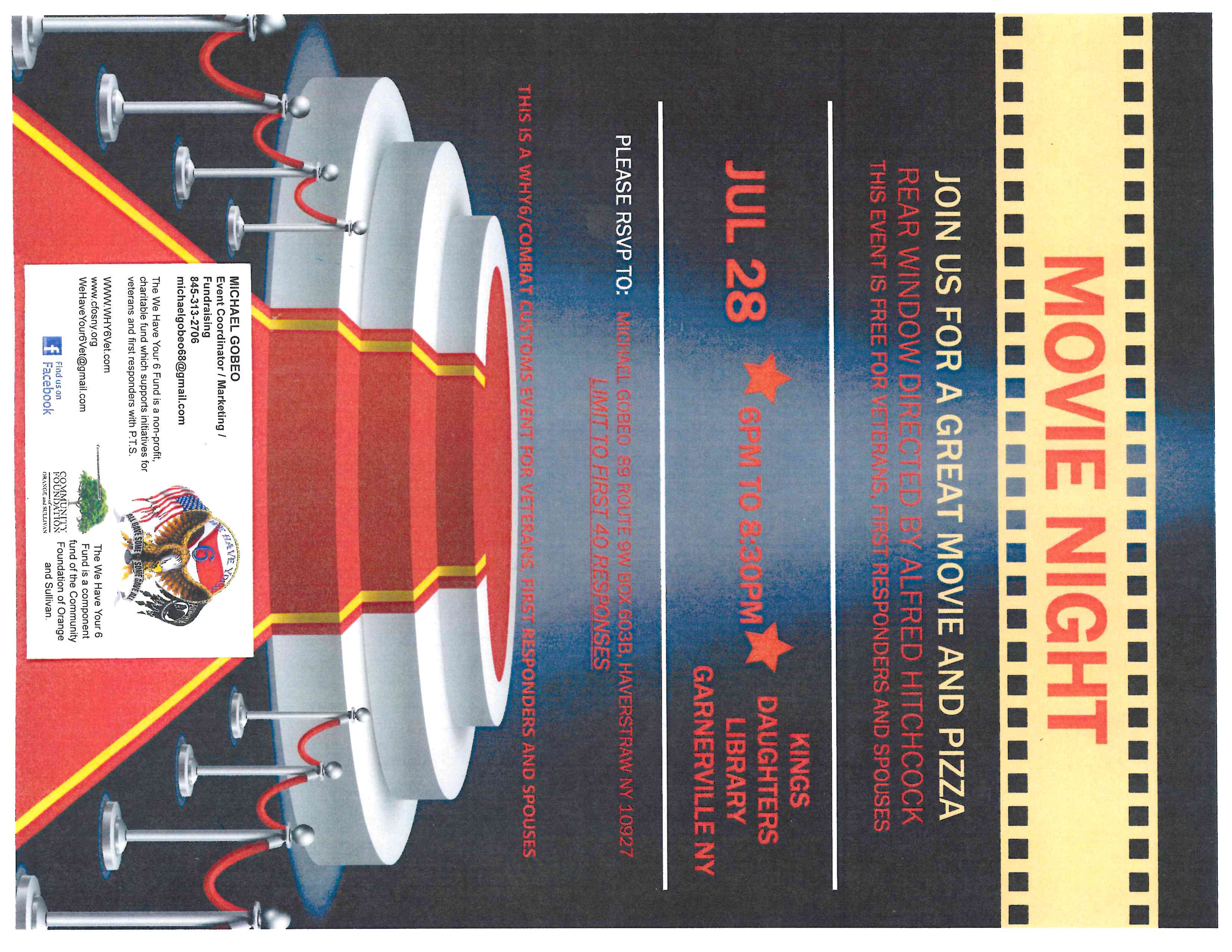 We Have Your Six Movie Night