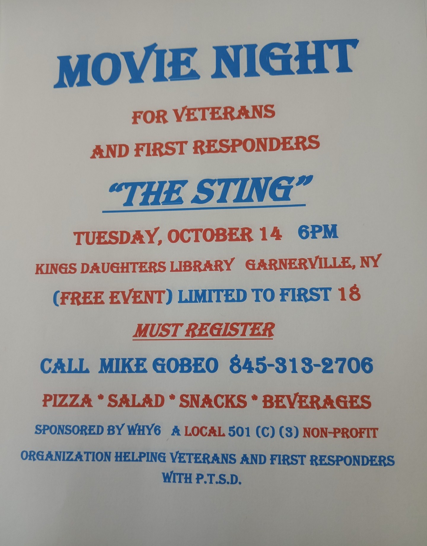 We Have Your 6 Movie Night